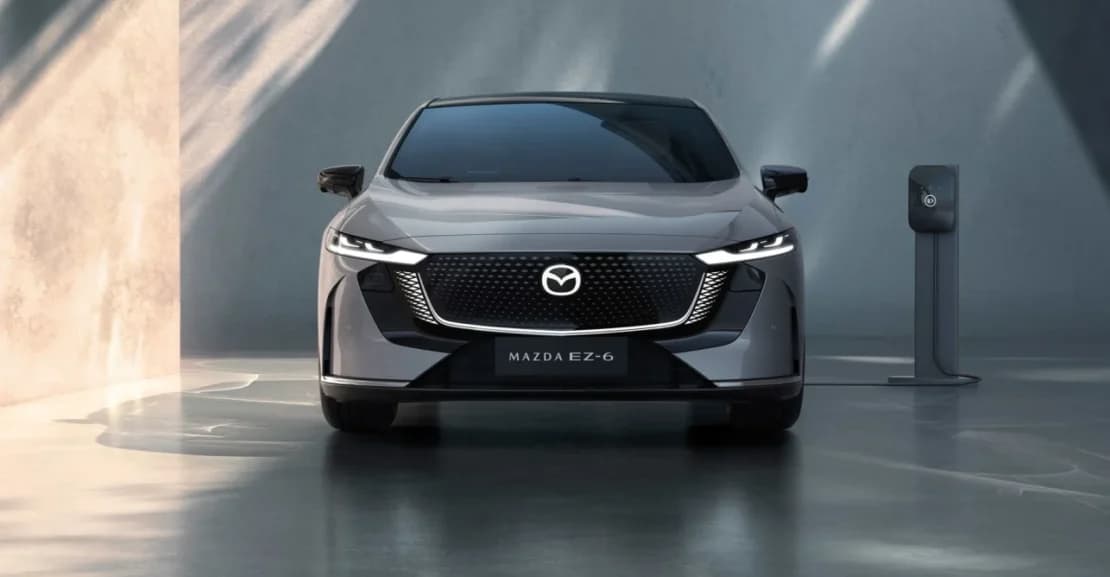 Mazda EZ-6 Electric Sedan Debuts in China Alongside Arata EV Concept