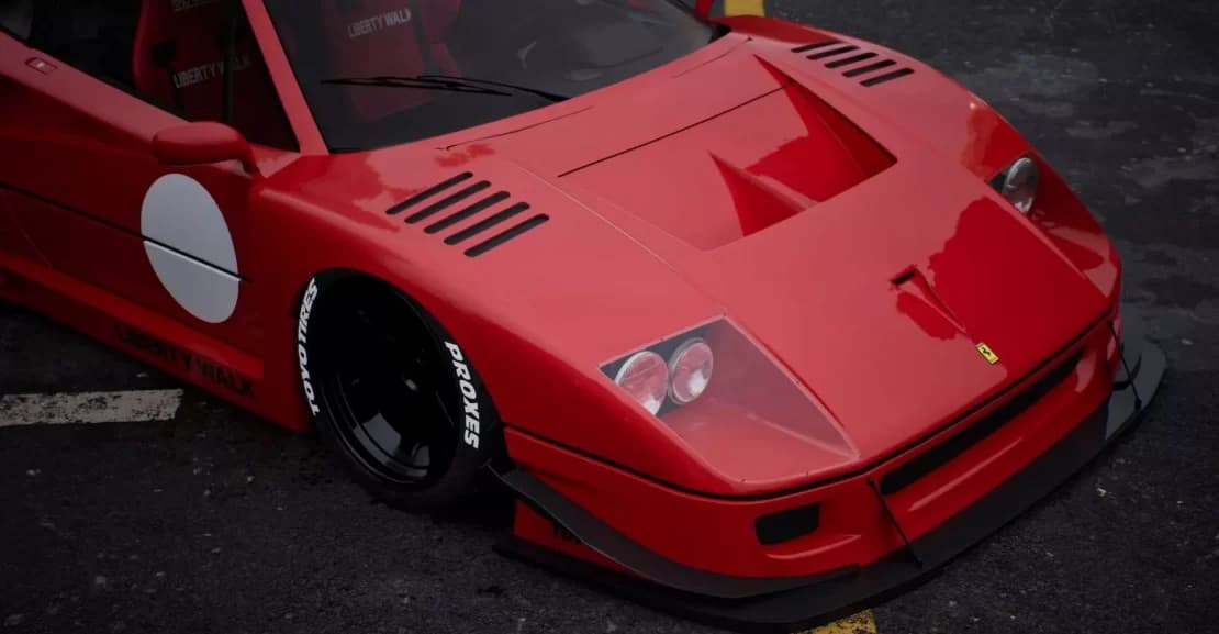 Liberty Walk Unveils Widebody Ferrari F40 at Tokyo Auto Salon